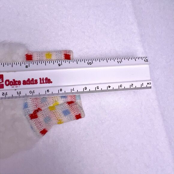 VTG Carter’s Retro White/Blue Fleece Hooded Bunting Footed Sz Small to 15 lbs - Picture 16 of 16